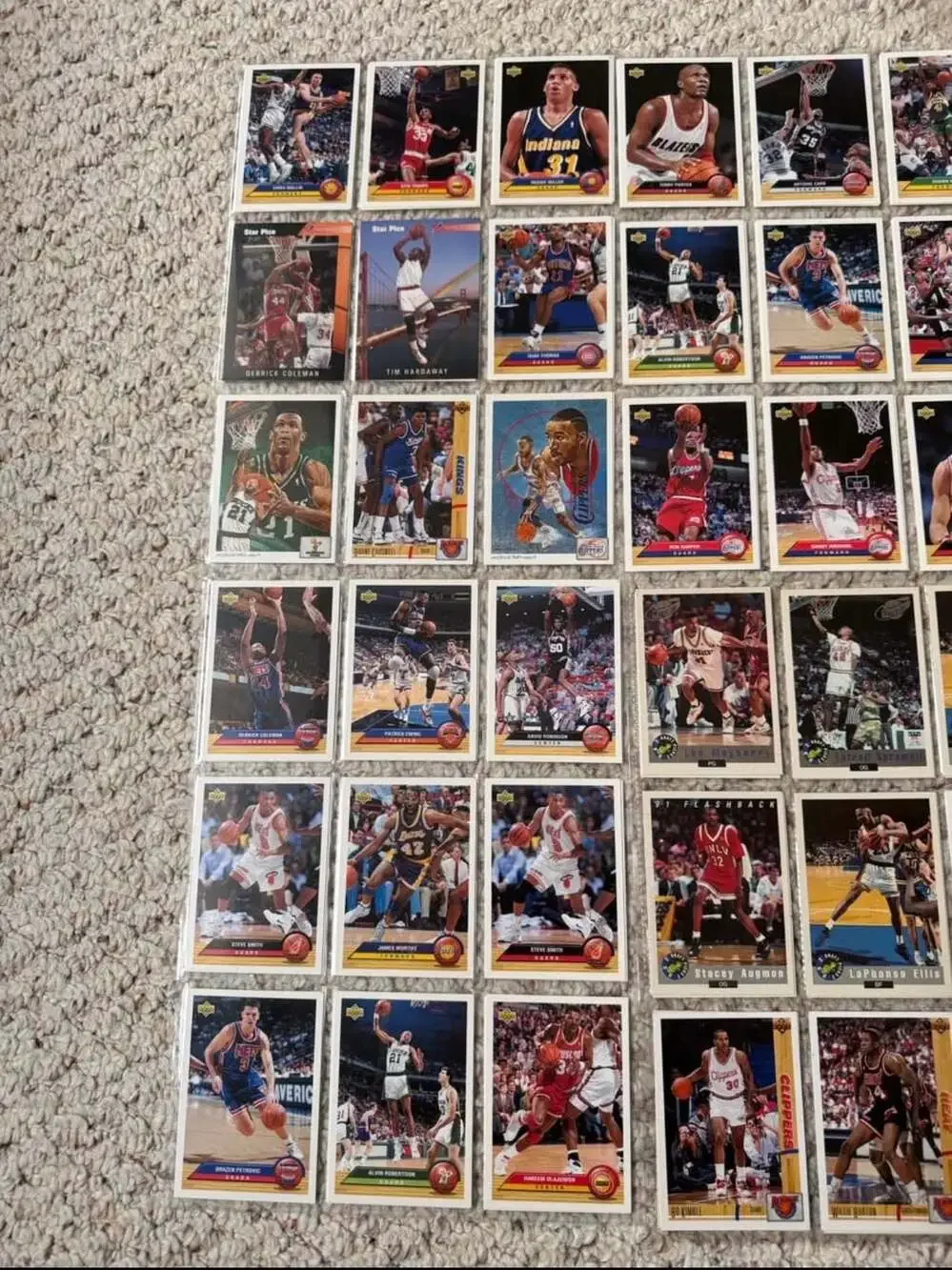 Large Collection of Assorted 1992-1993 Upper Deck NBA Basketball Cards